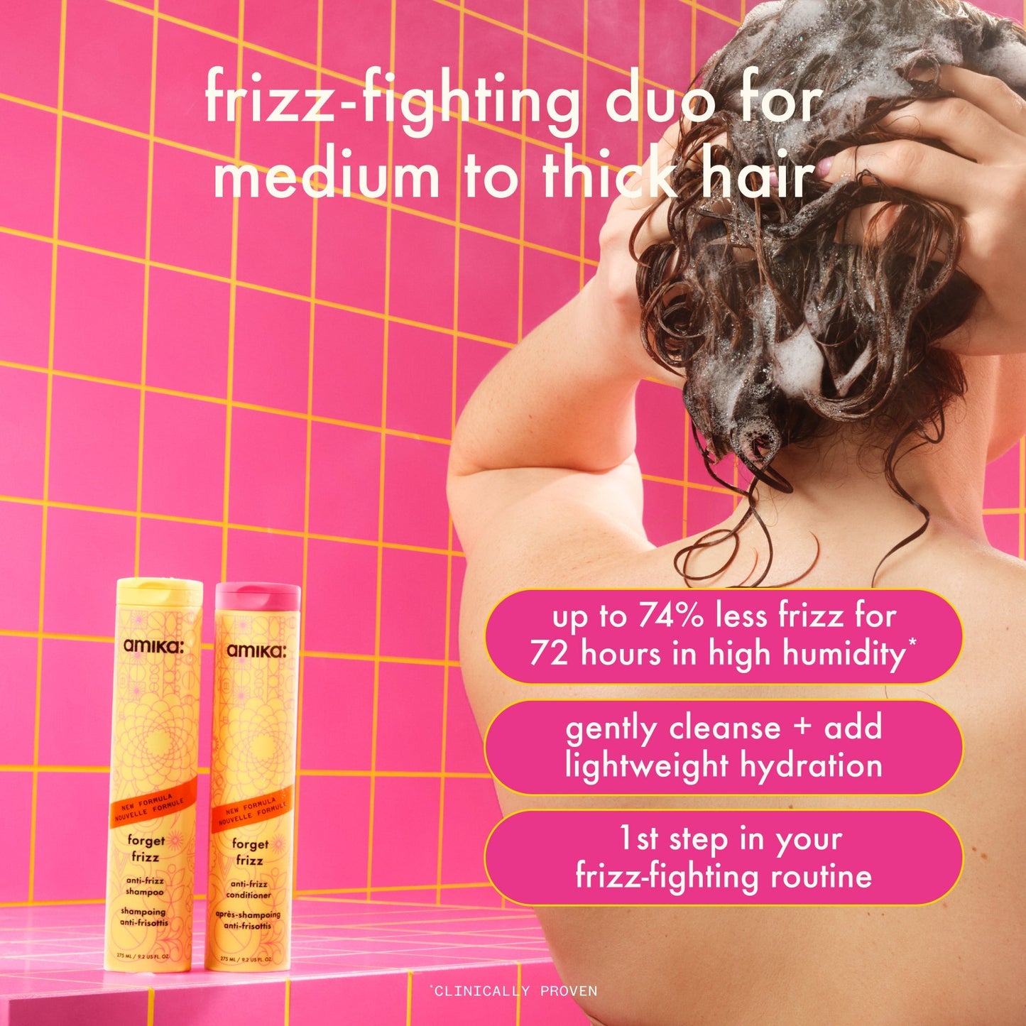 Amika Forget Frizz Anti-Frizz Shampoo