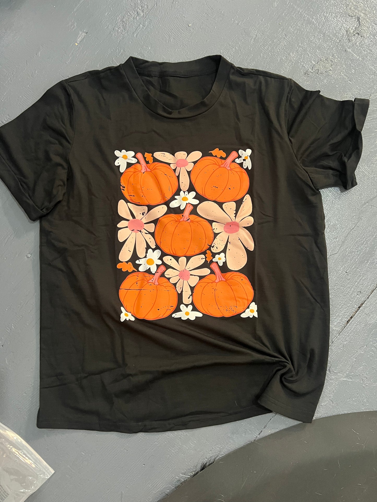 Pumpkin and Daisy Tee