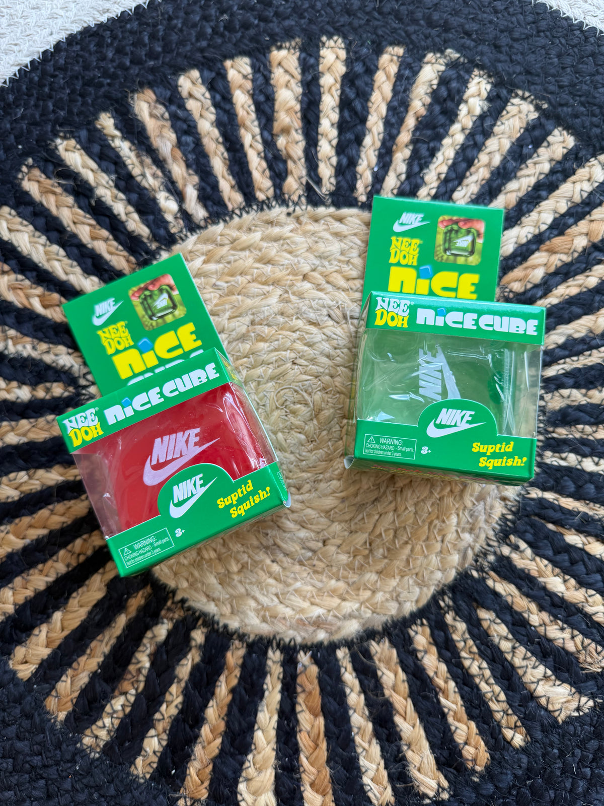 Red & Green Sports Slow Rise Cube Squishy