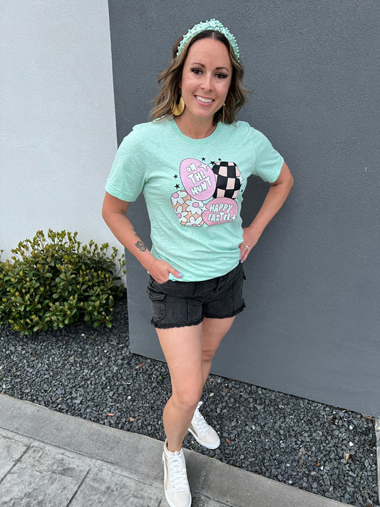 Black Jean Cargo Shorts