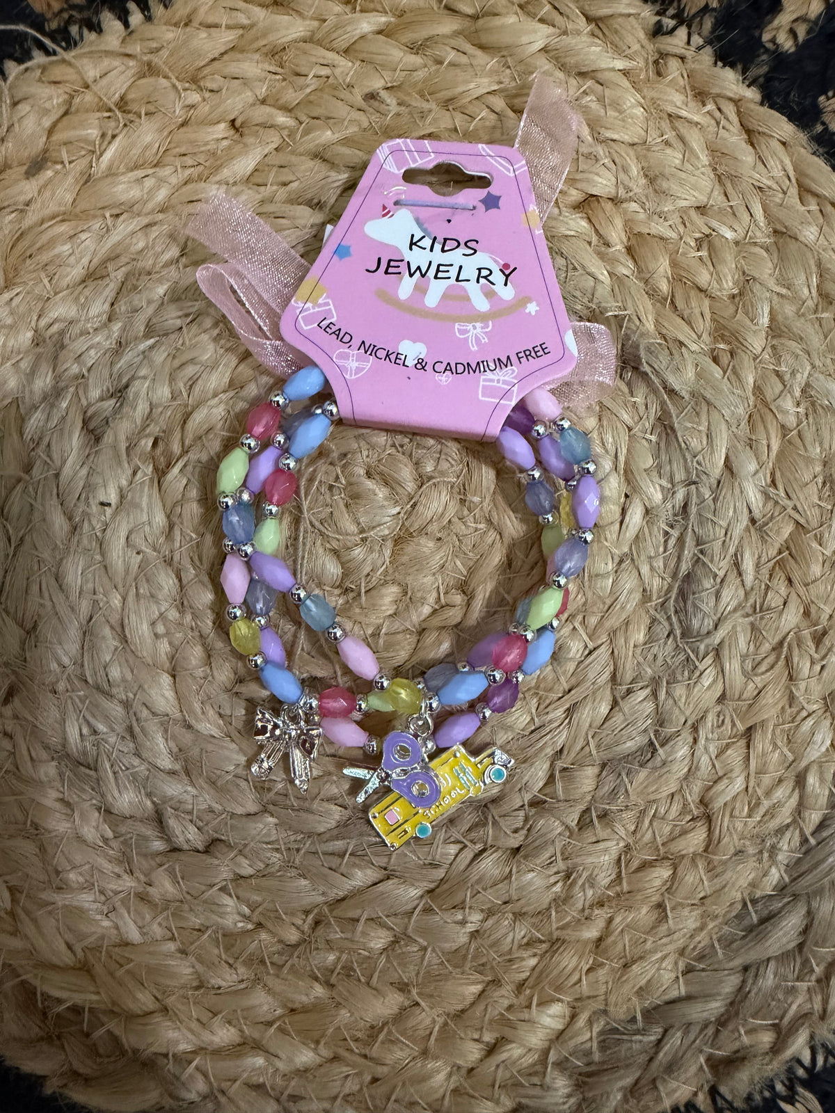Kids Back-to-School Stretch Bracelet Set
