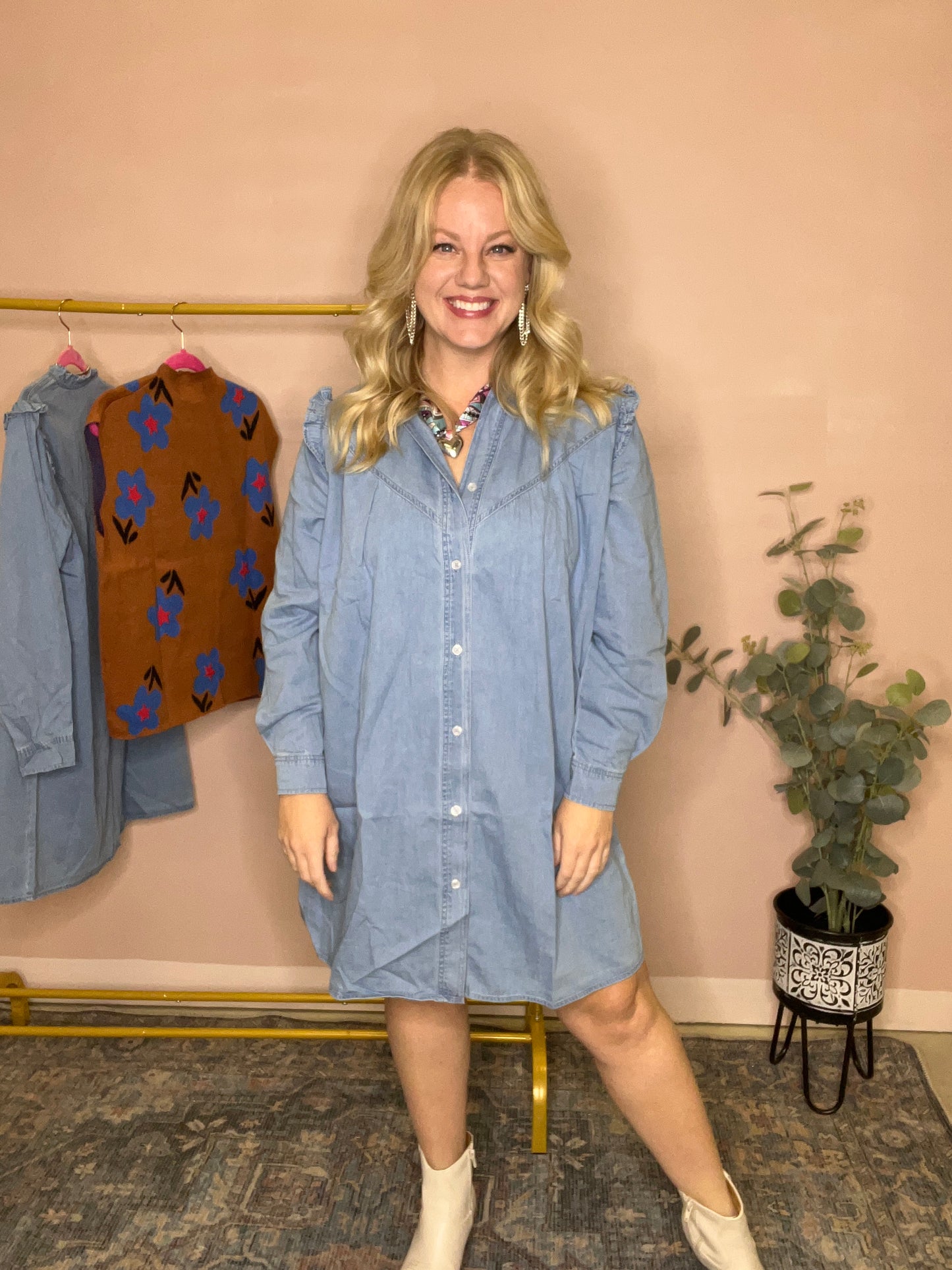 Denim Darling Frill Dress