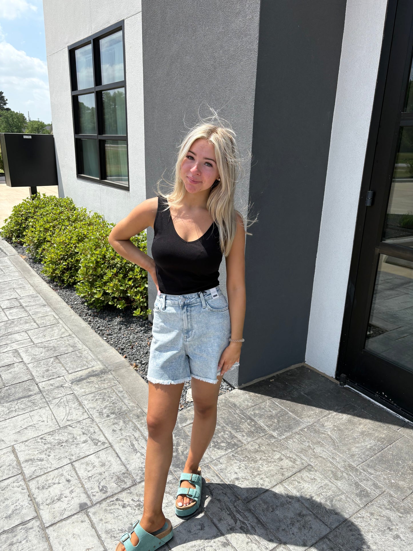 High Rise Mineral Wash Judy Blue Shorts
