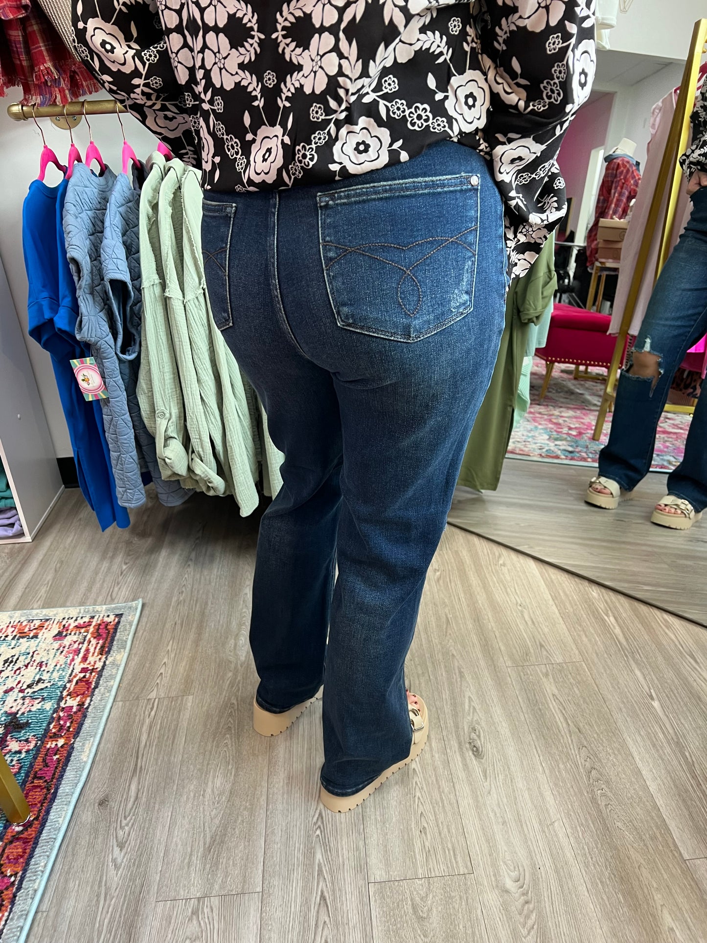 Judy Blue dark wash dad jean