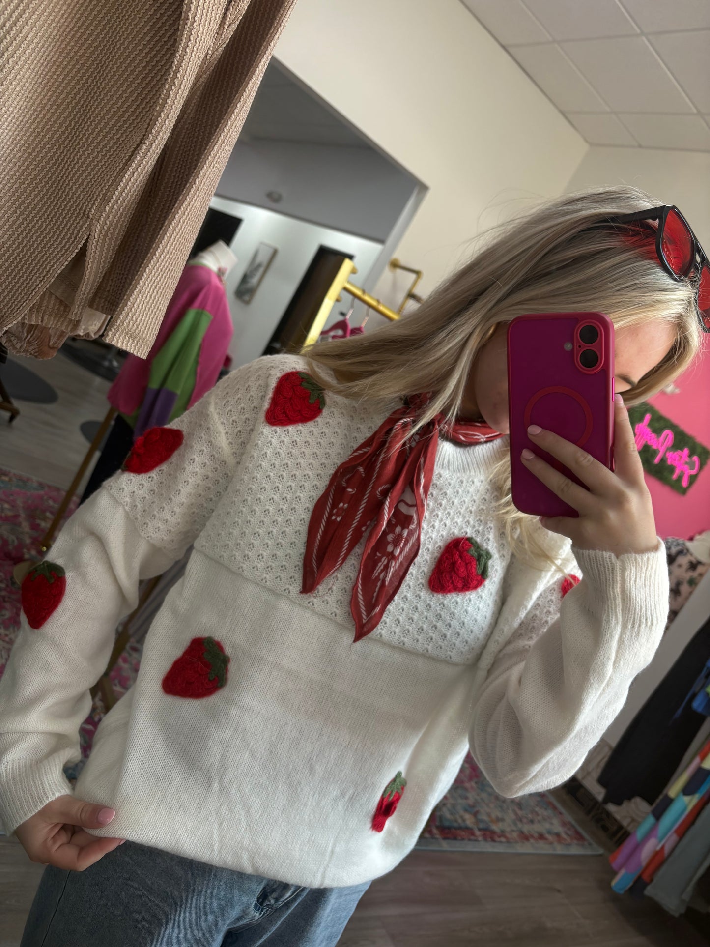 Strawberry Sweater