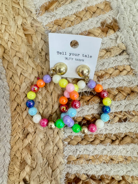 Colorful Summer Dangle Earrings – Bright Boutique Statement Earrings