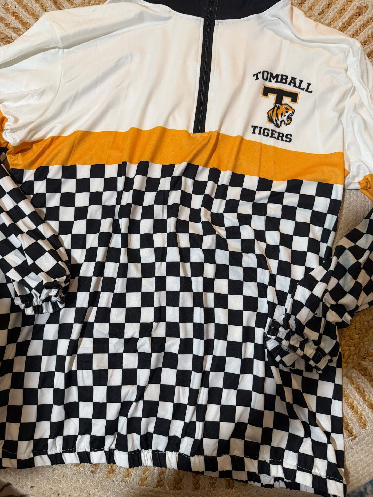 Black Checkered Tomball Tigers Jacket