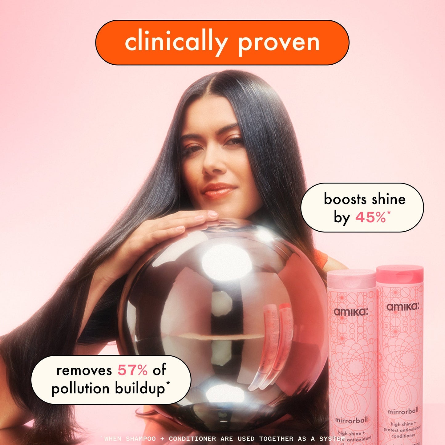 Amika Mirrorball High Shine Shampoo