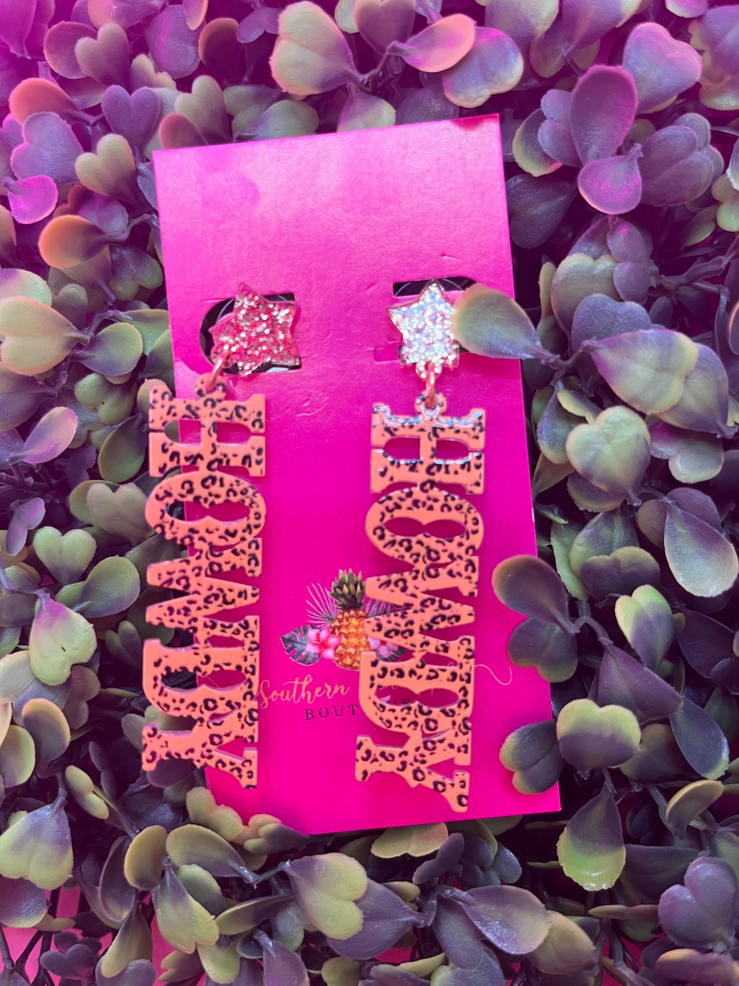 HOWDY Cheetah Earrings