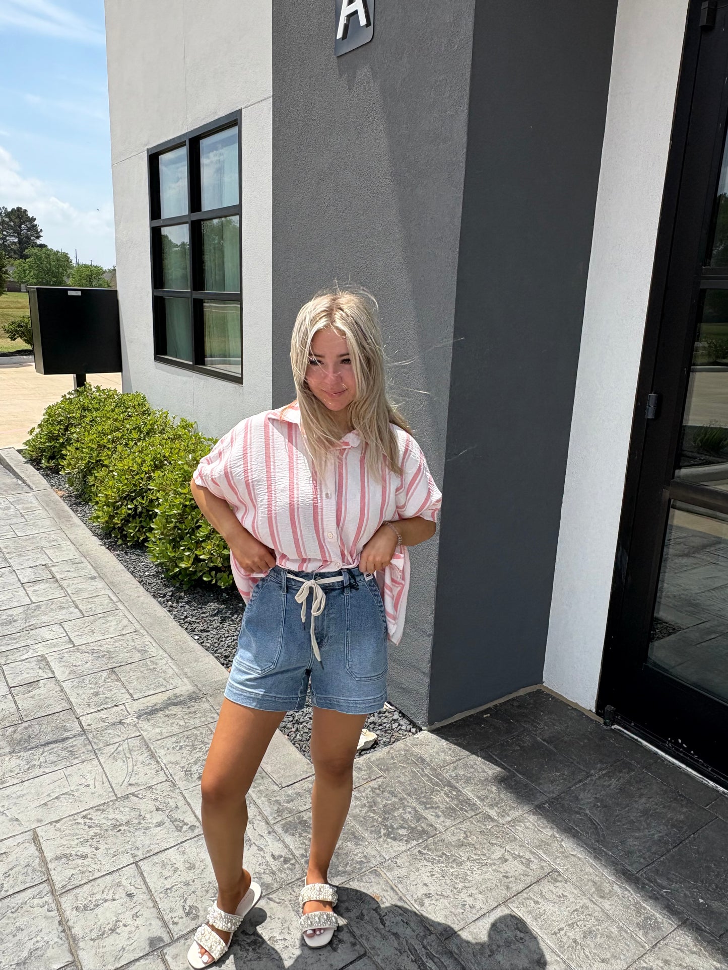 High Rise Vintage Wash Judy Blue Shorts