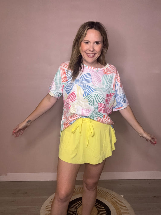 Butter Yellow Athletic Skort