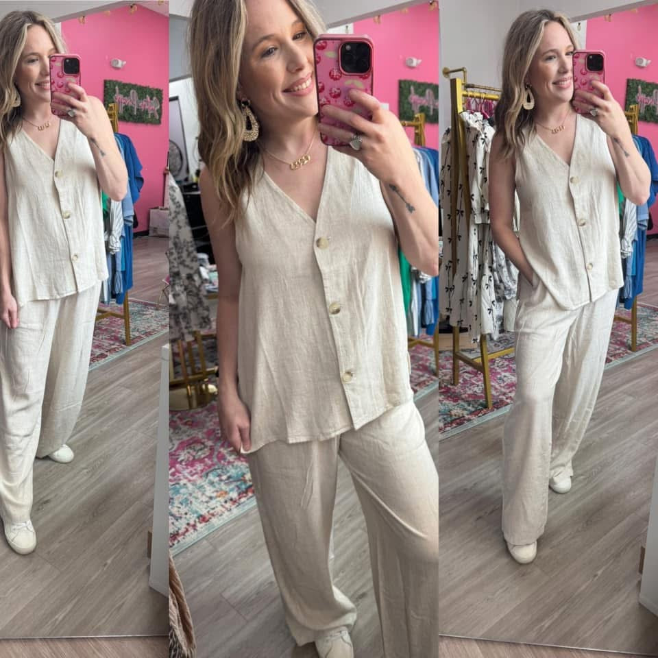 Linen Vest