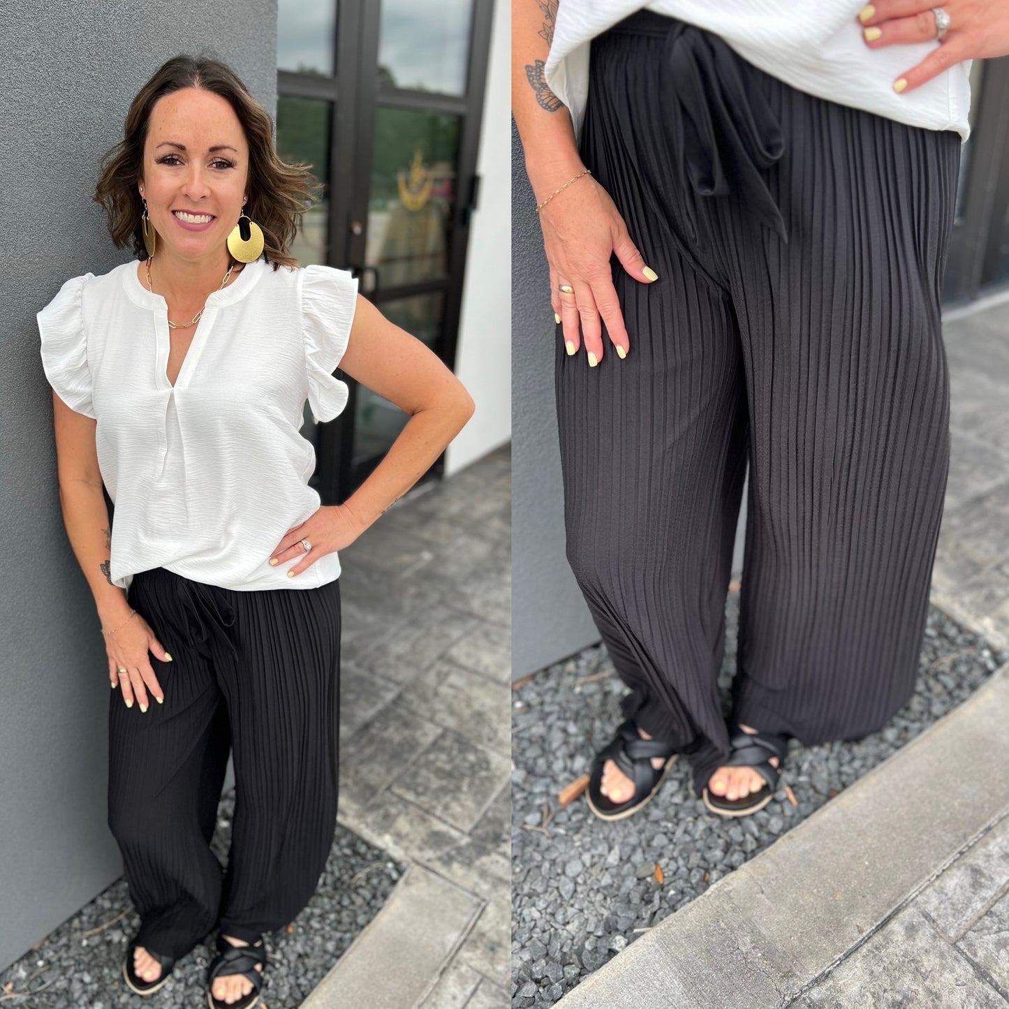 Pave the Way Pleated Pants (Multiple Colors)