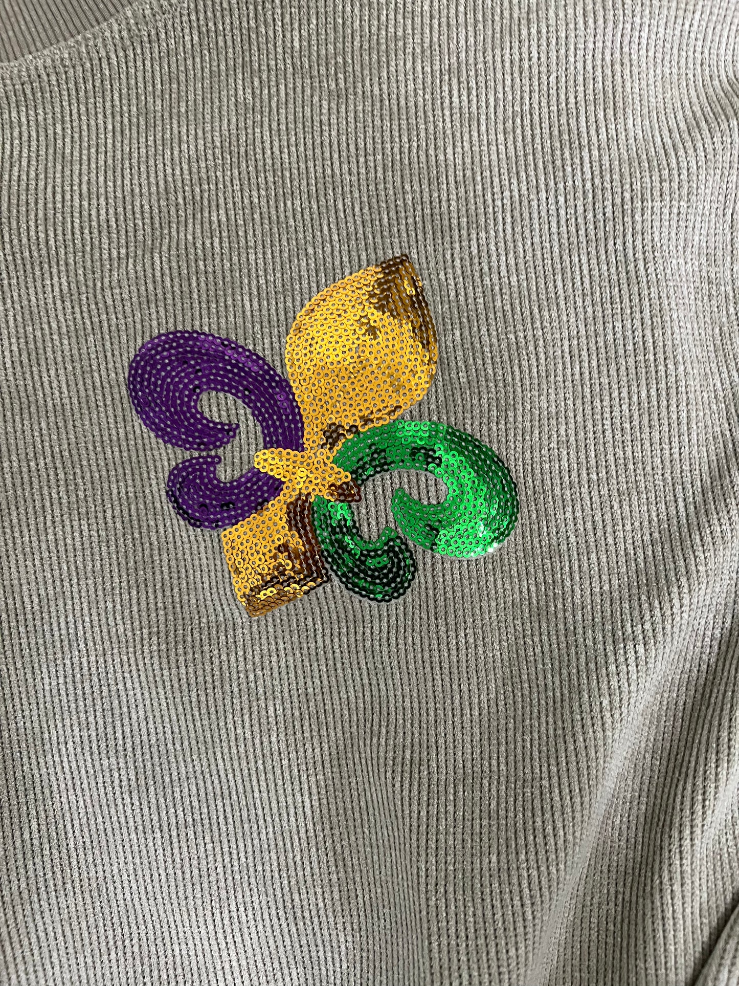 Sequin Mardi Gras Sweater