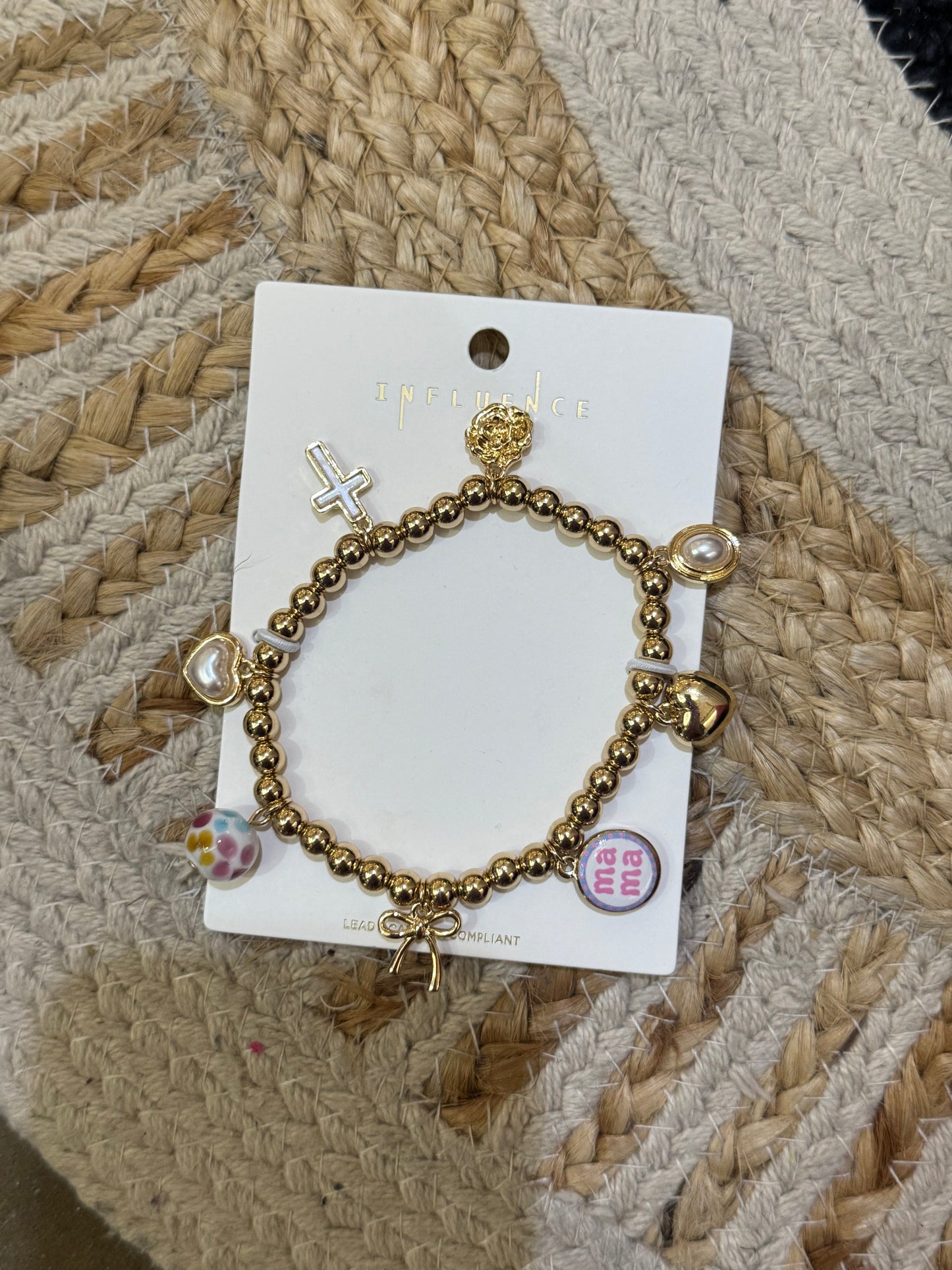 Pink Mama Charm Bracelet