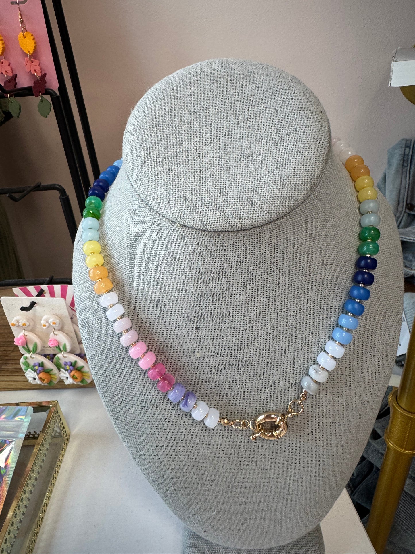 Spectrum Bead Necklace – 18"