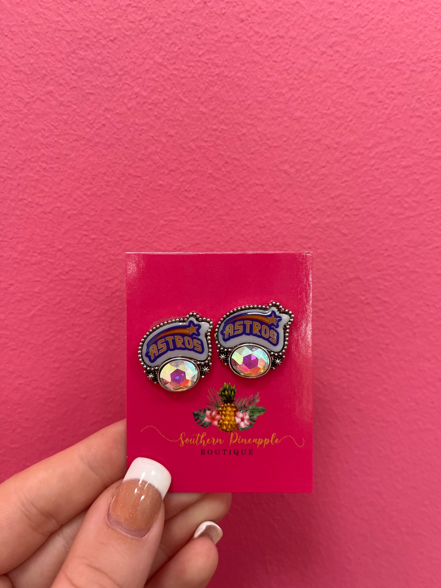 Astros Gem Studs