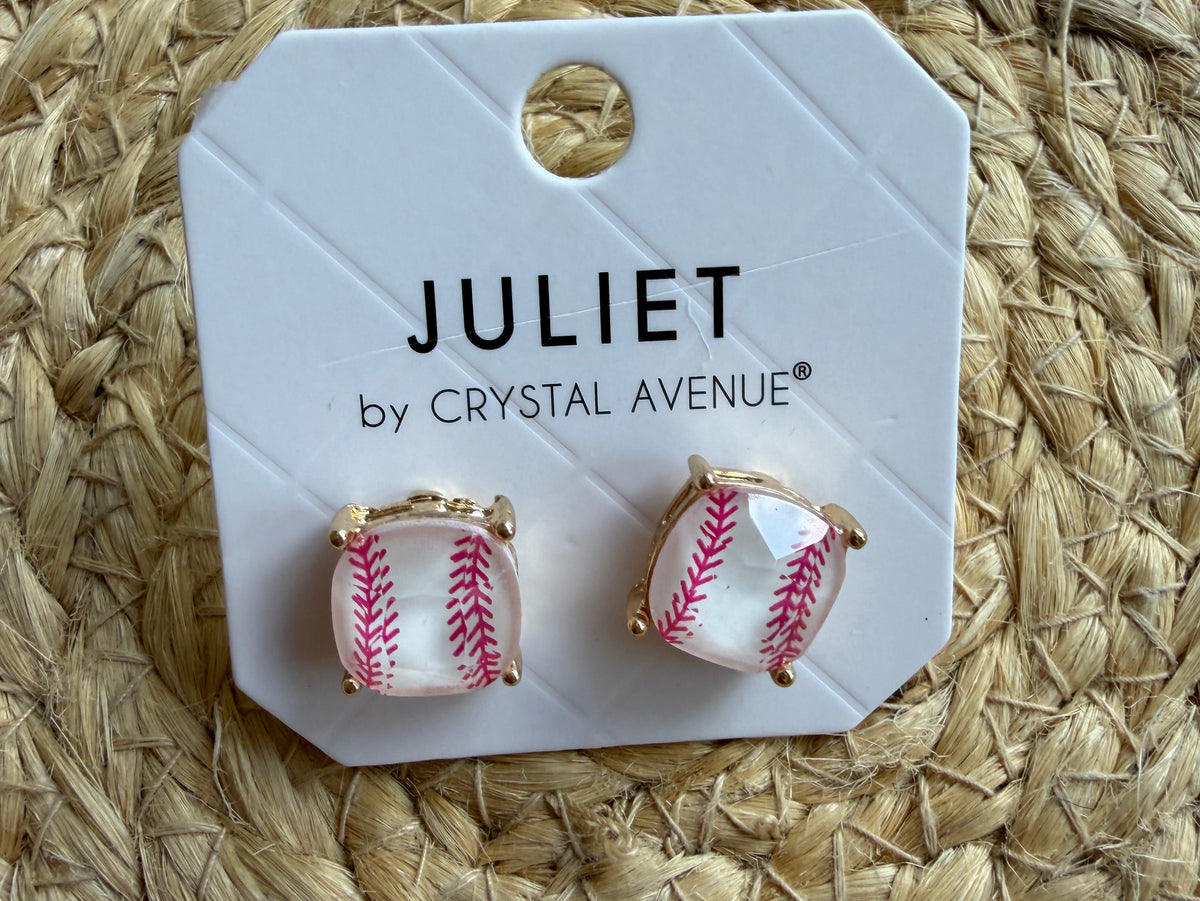 Classic Baseball Stud Earrings
