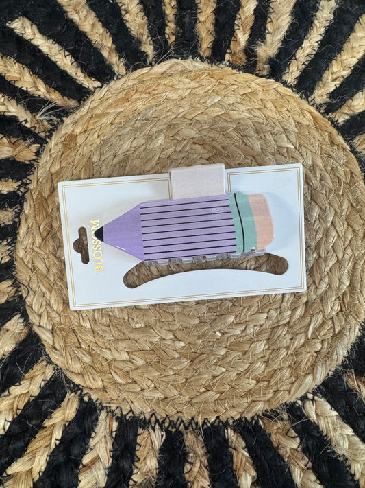 Pencil Claw Hair Clip
