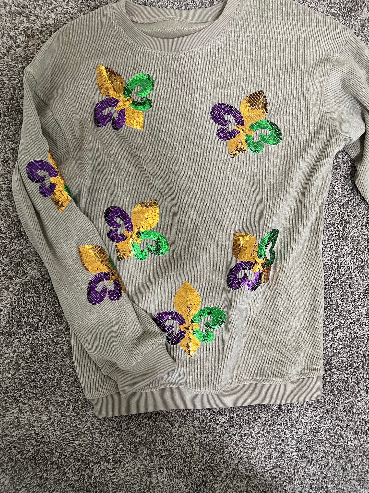 Sequin Mardi Gras Sweater