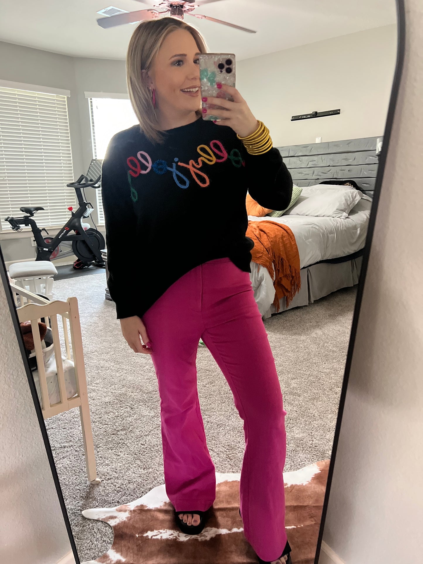 Pink Bell Bottoms