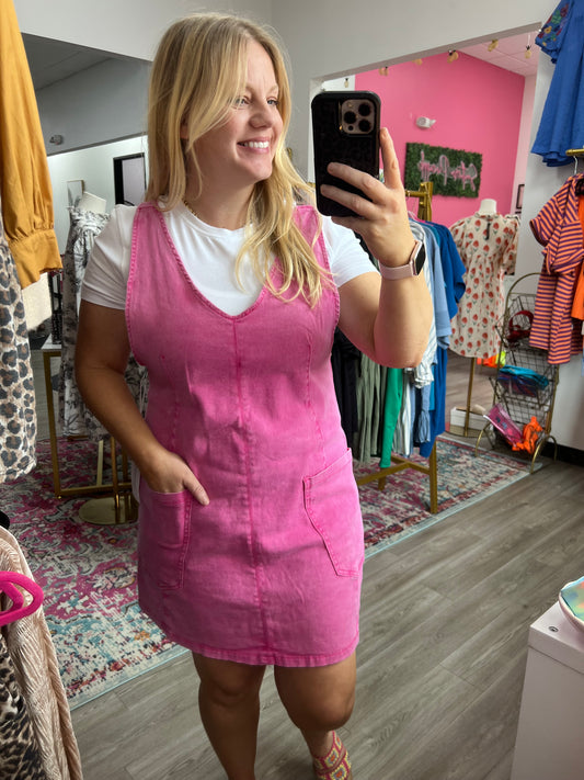 Denim Dress Overalls