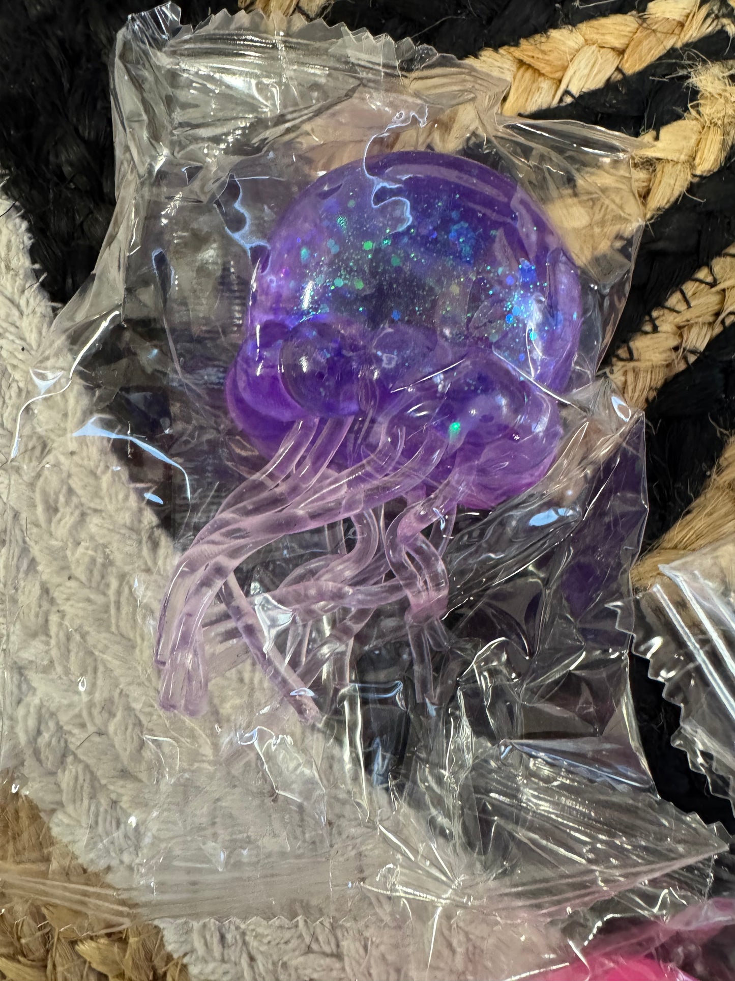 Slow Rise Glitter Jellyfish Squishy