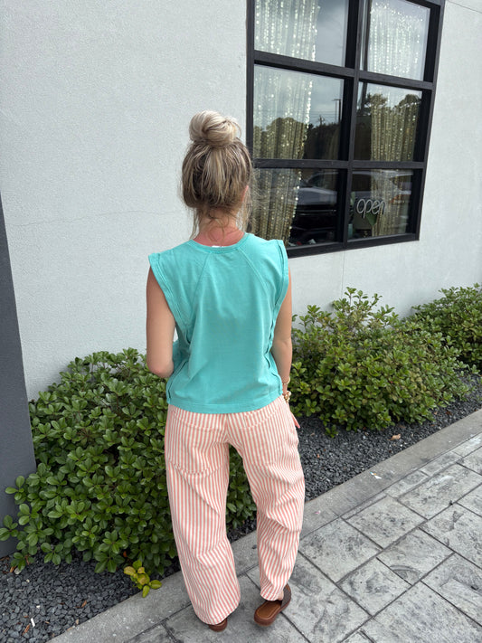 Peachy Keen Stripe Pants