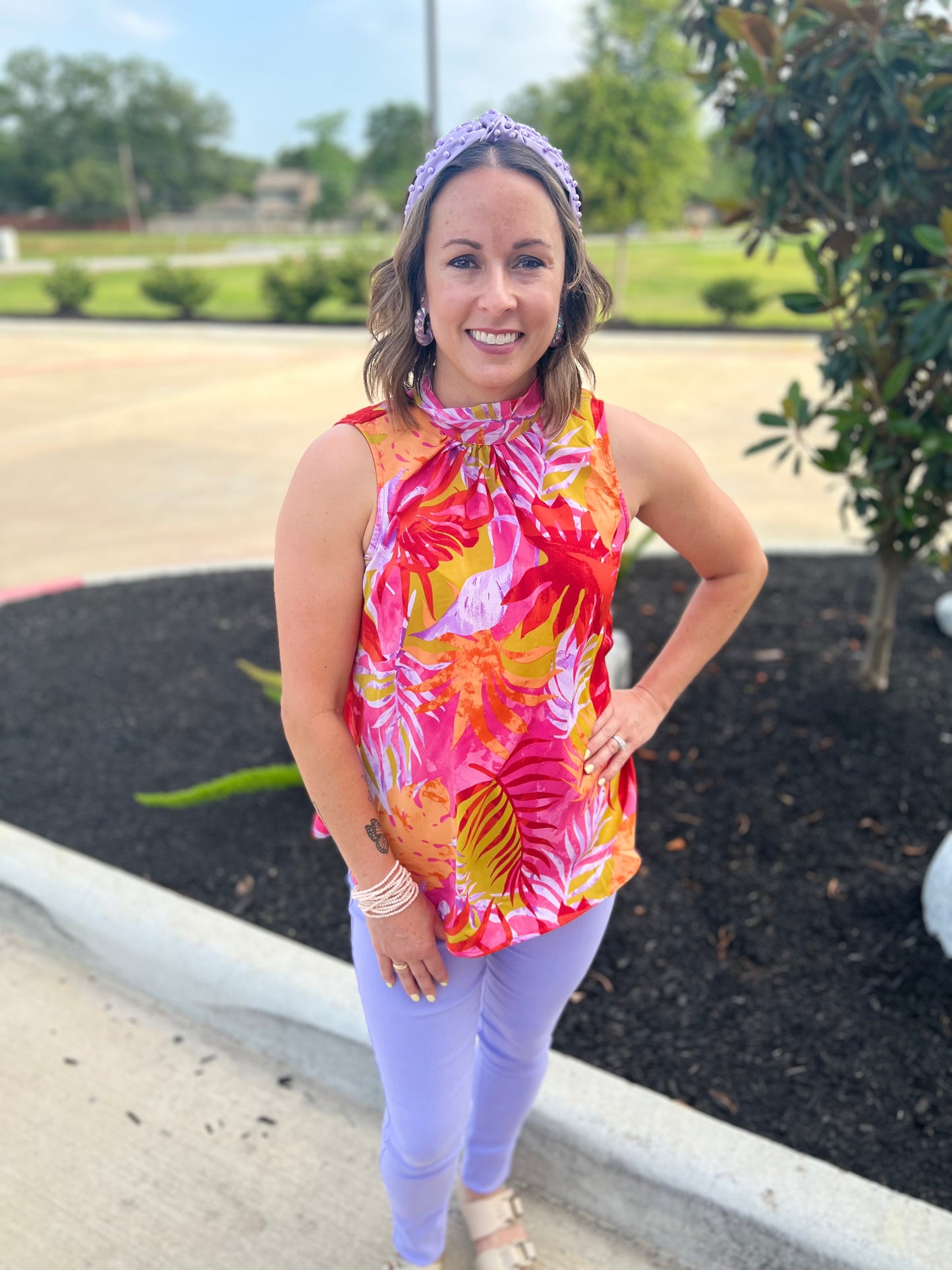 Catch Some Sunshine Halter Neck Blouse