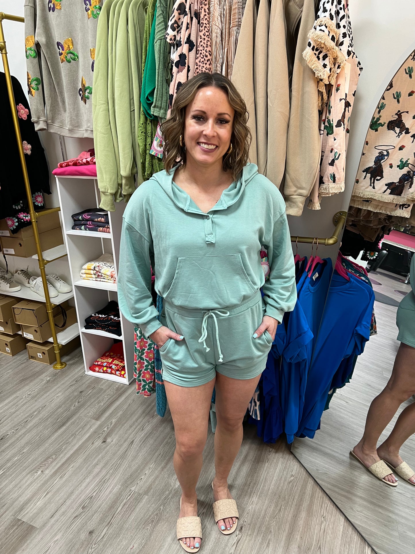 Seafoam Romper