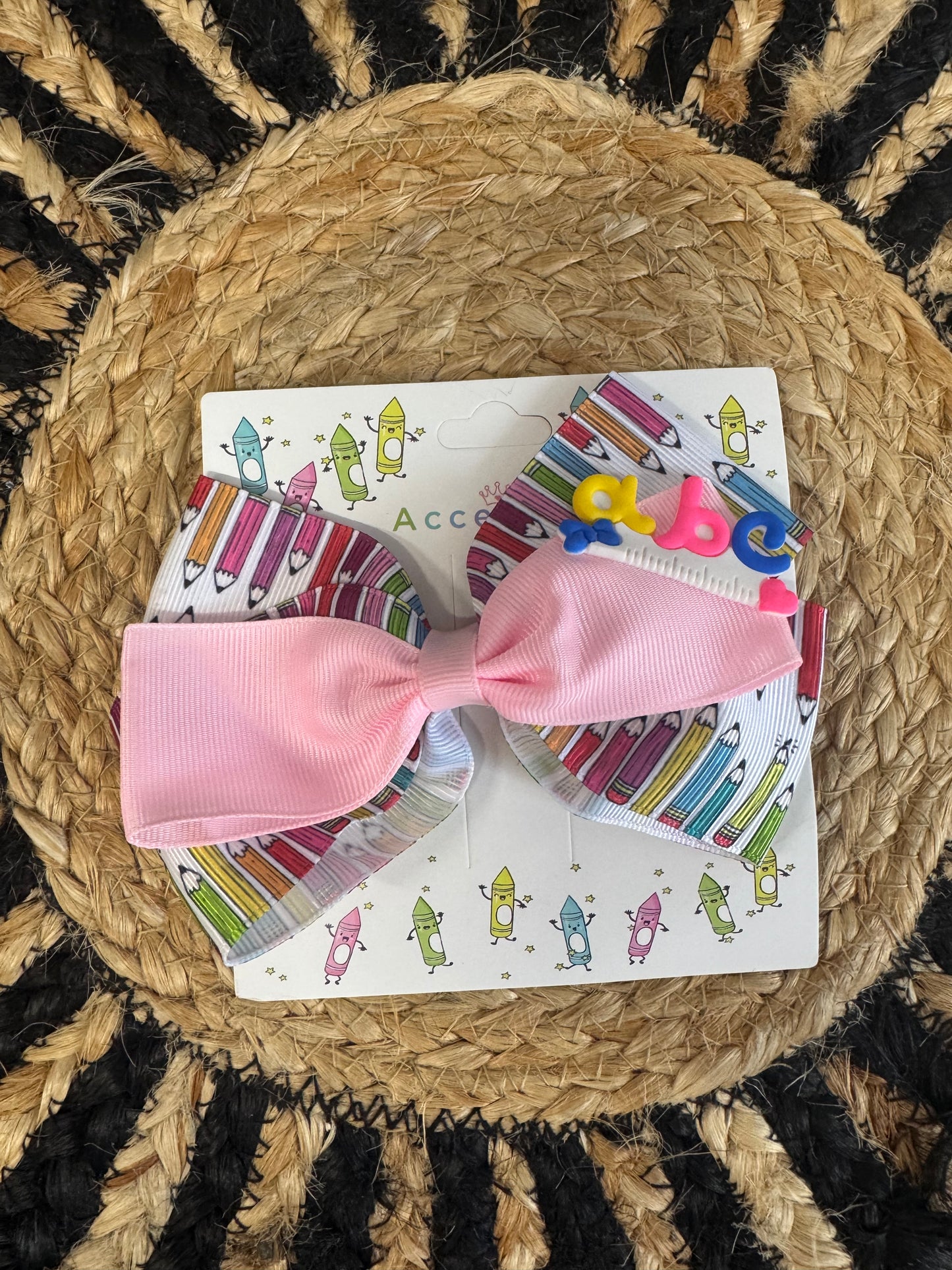 Back to School Boutique Hair Bow