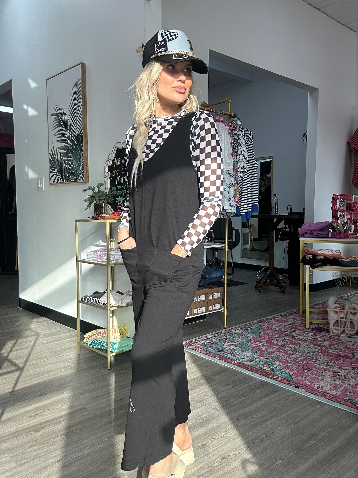 Finish line sheer top