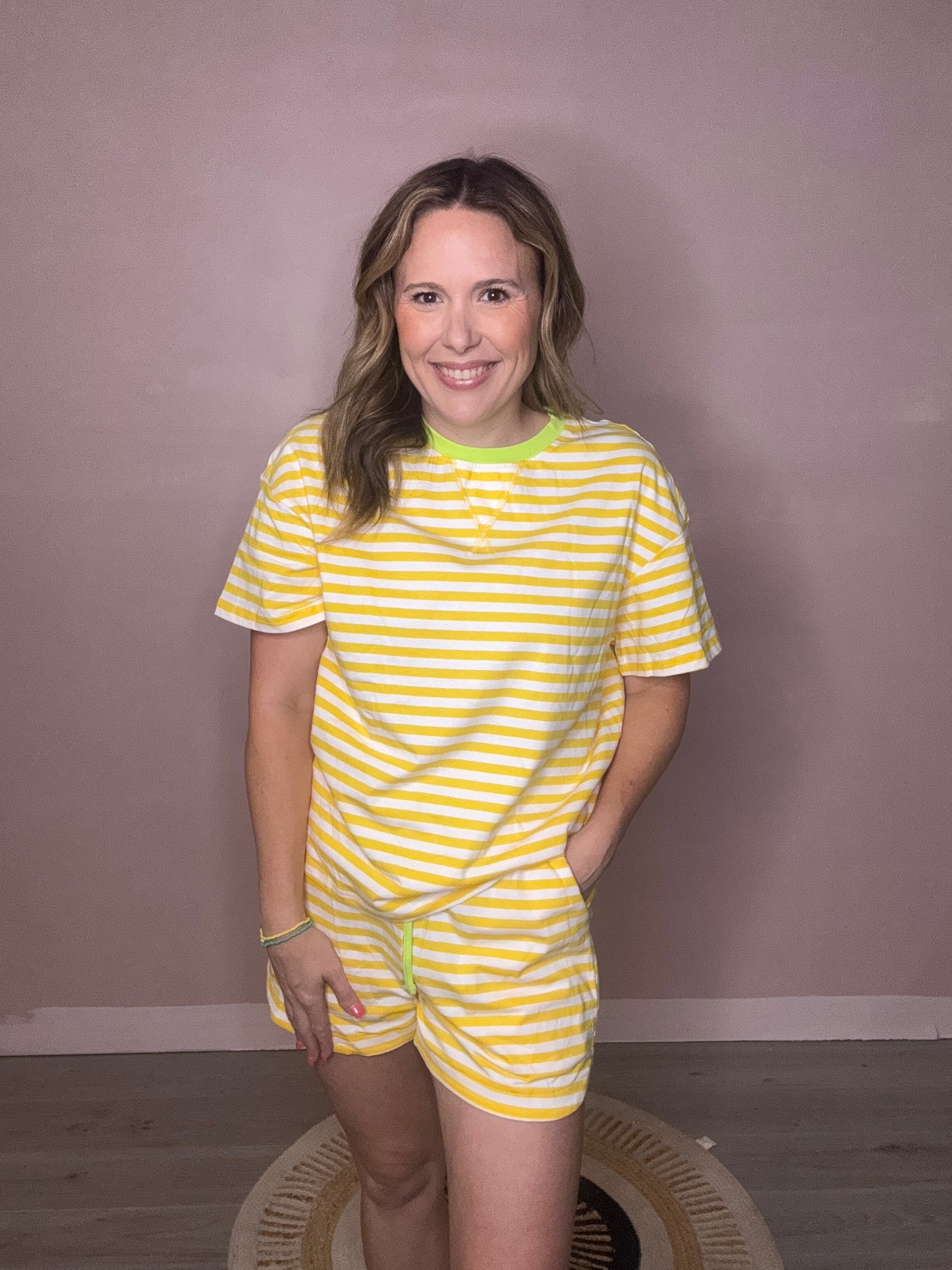 Sunshine Stripe Lounge Set