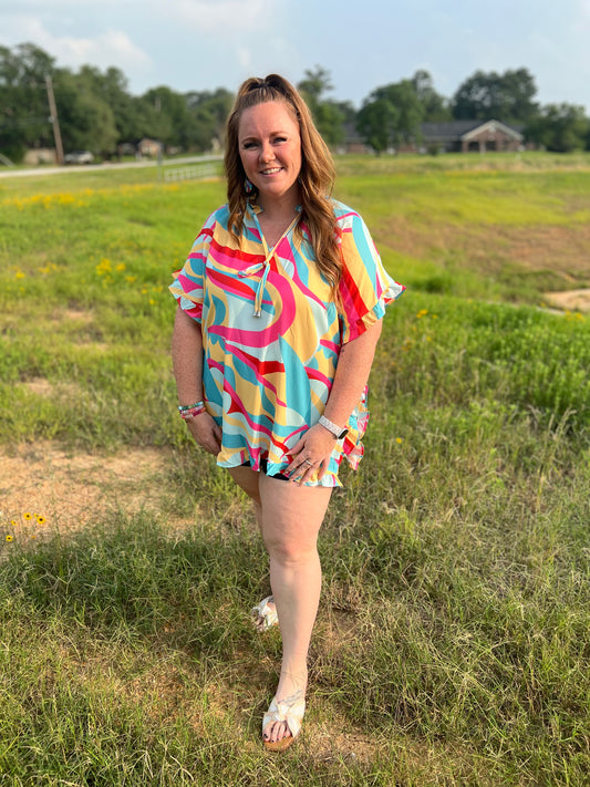 1970 Far Out Oversized Blouse