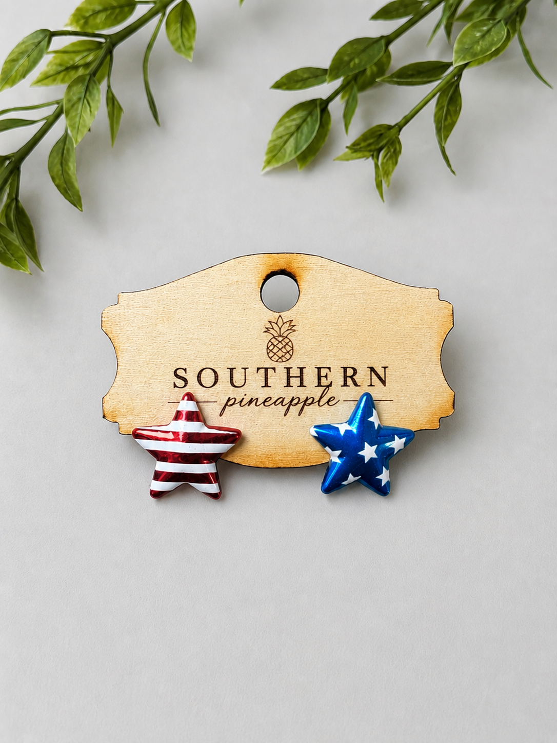 Stars and Stripes stud earrings
