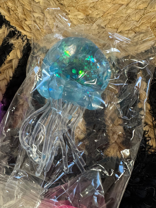 Slow Rise Glitter Jellyfish Squishy