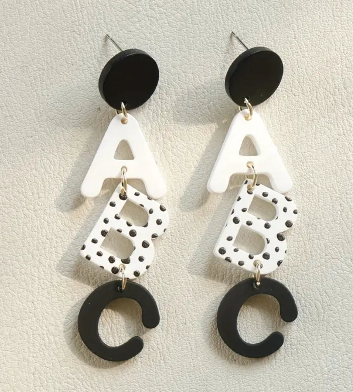 ABC Statement Earrings