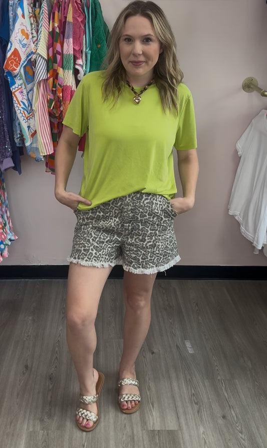 Cool Cat Leopard Shorts