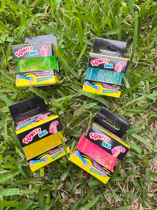 Glitter Stretch & Squeeze Cube Sensory Toy