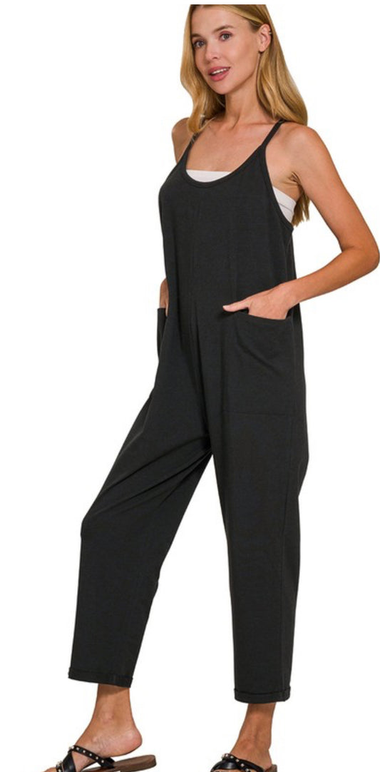 Hot Shot Style Jumpsuit- Black