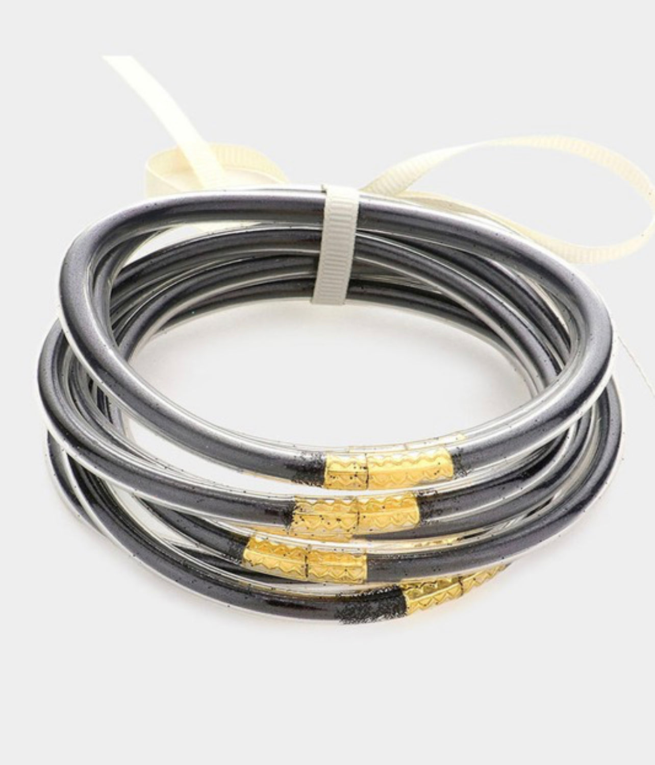 Black tube bracelet
