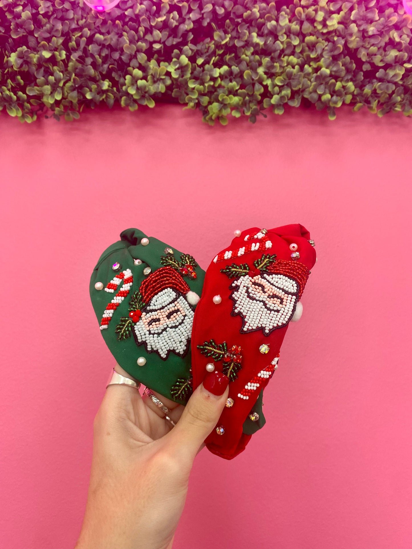 Green Santa Headband