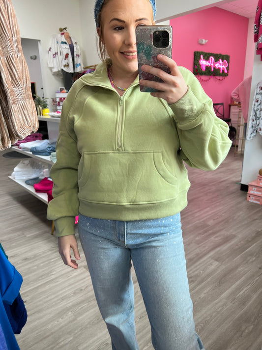 Scuba Half Zip -sage