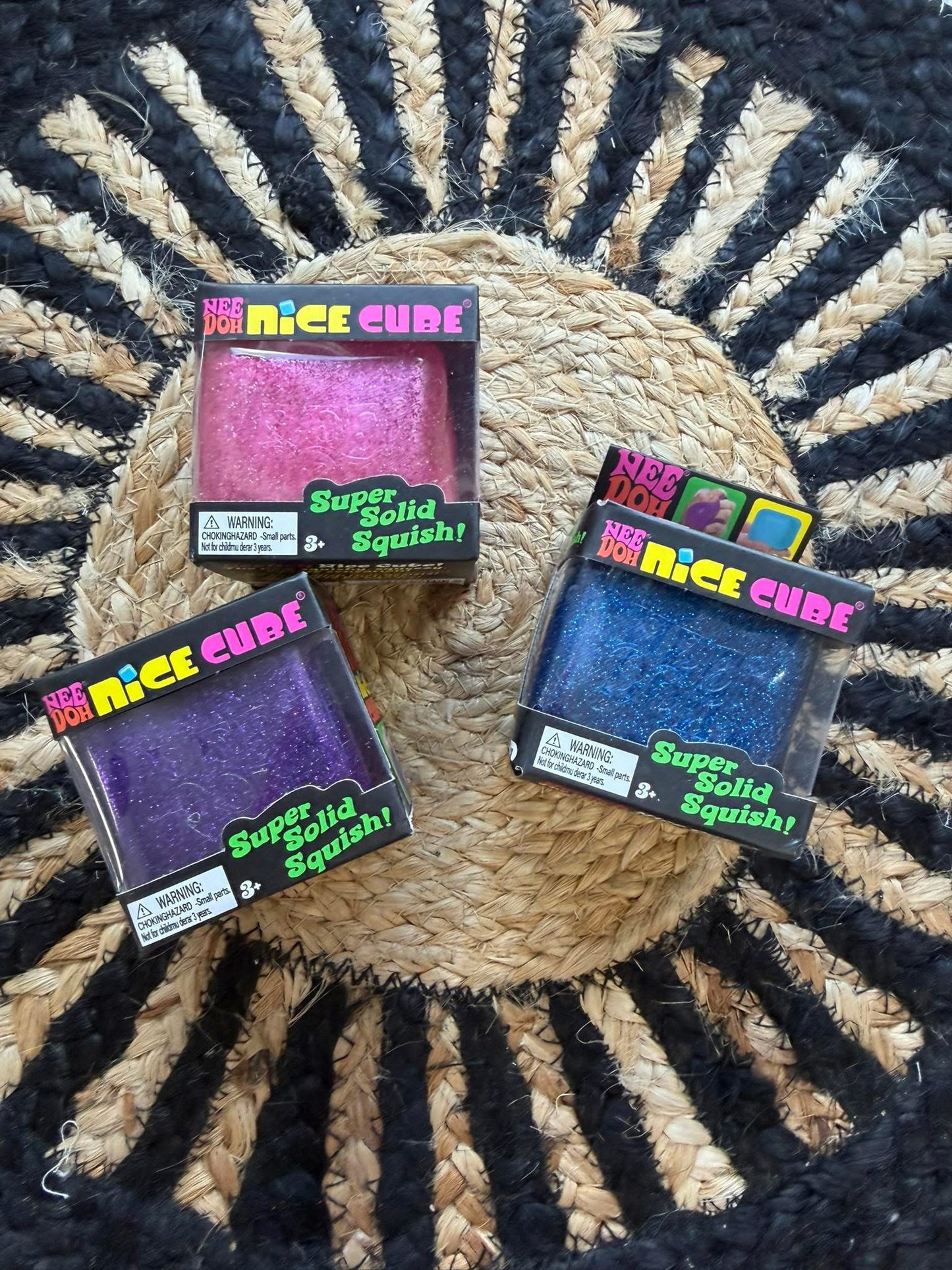 Glitter Slow Rise Sensory Squishy Cube Toy