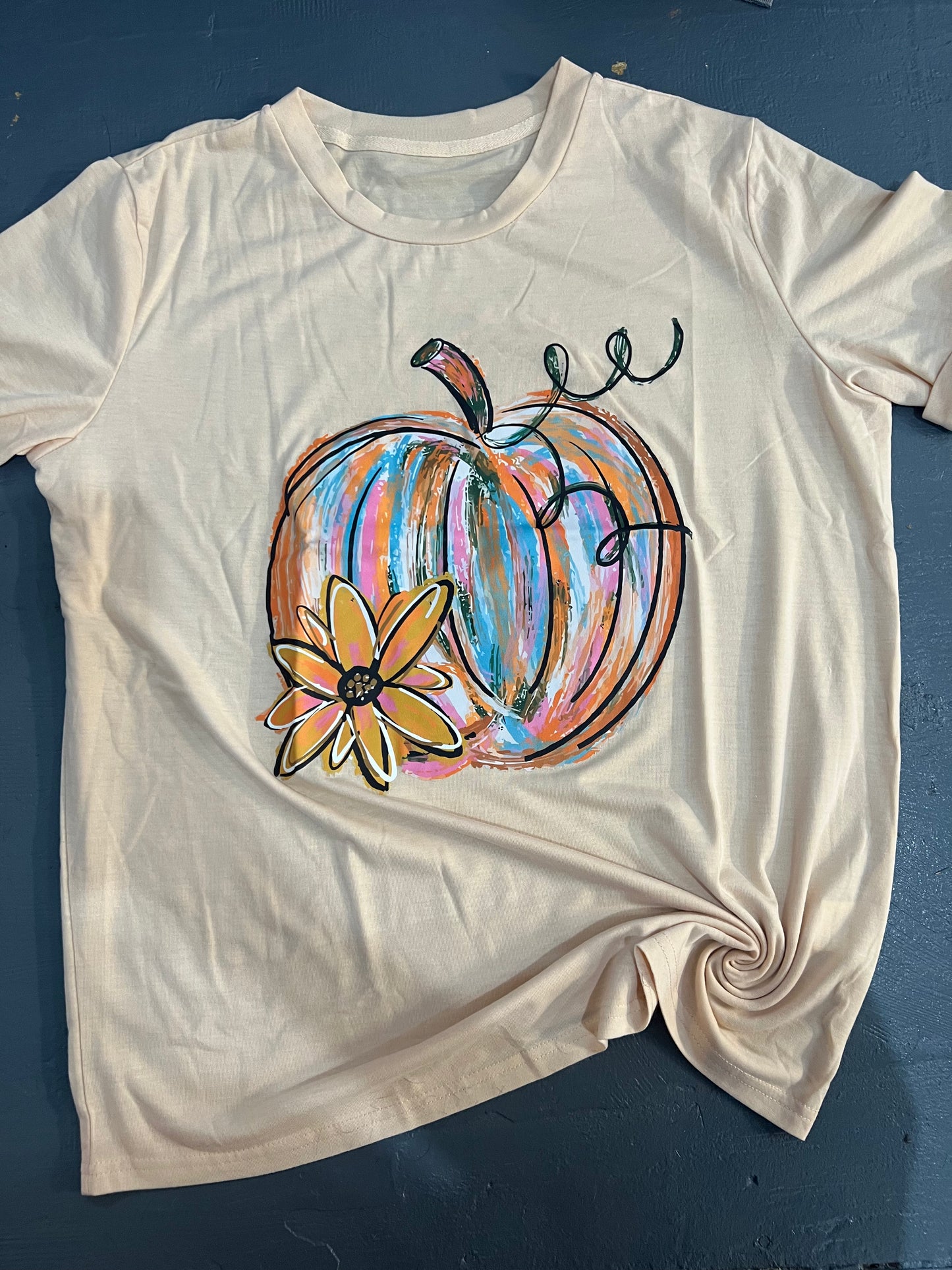 Tan Pumpkin Tee