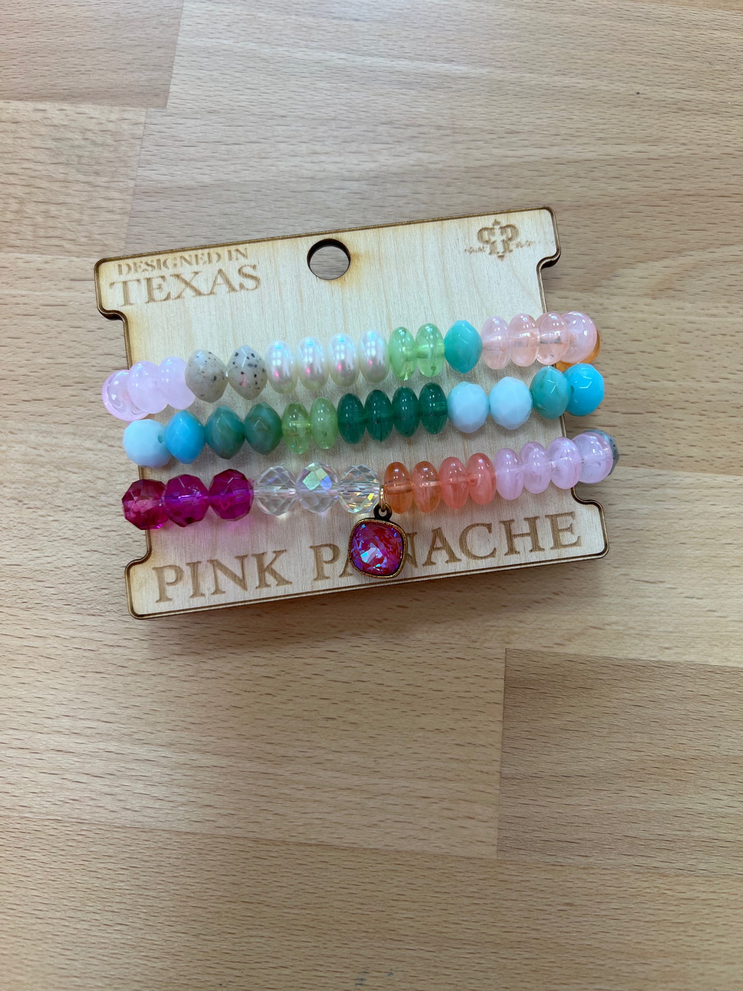 Pink Panache Colorful Bracelet Stack