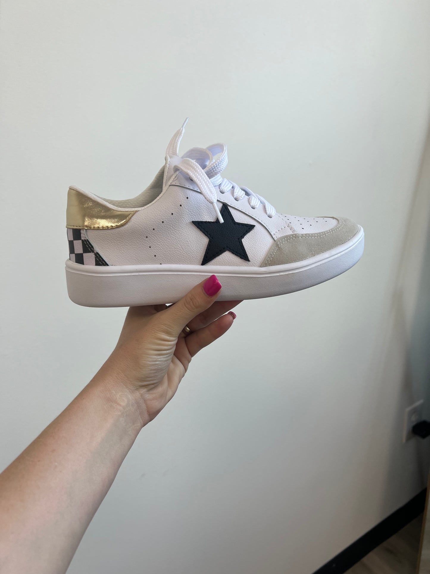 Checkered Star Tennis Shoes