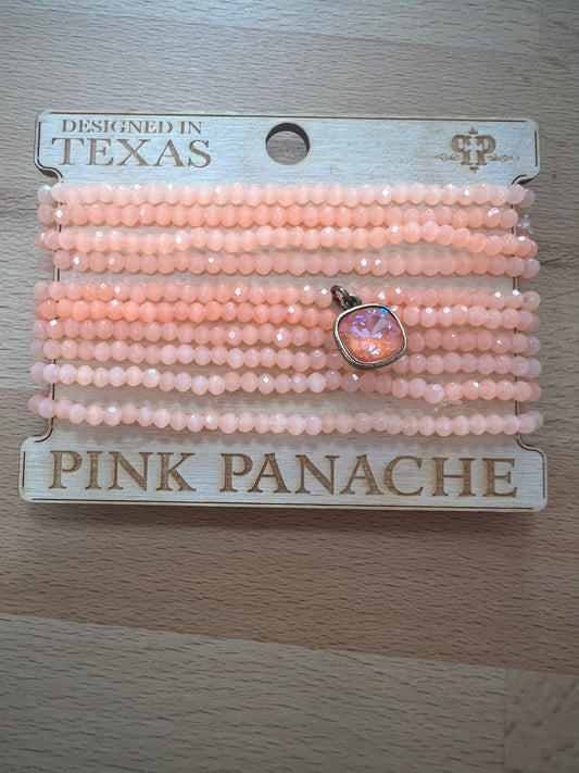 Pink Panache Neon Coral bracelet stack