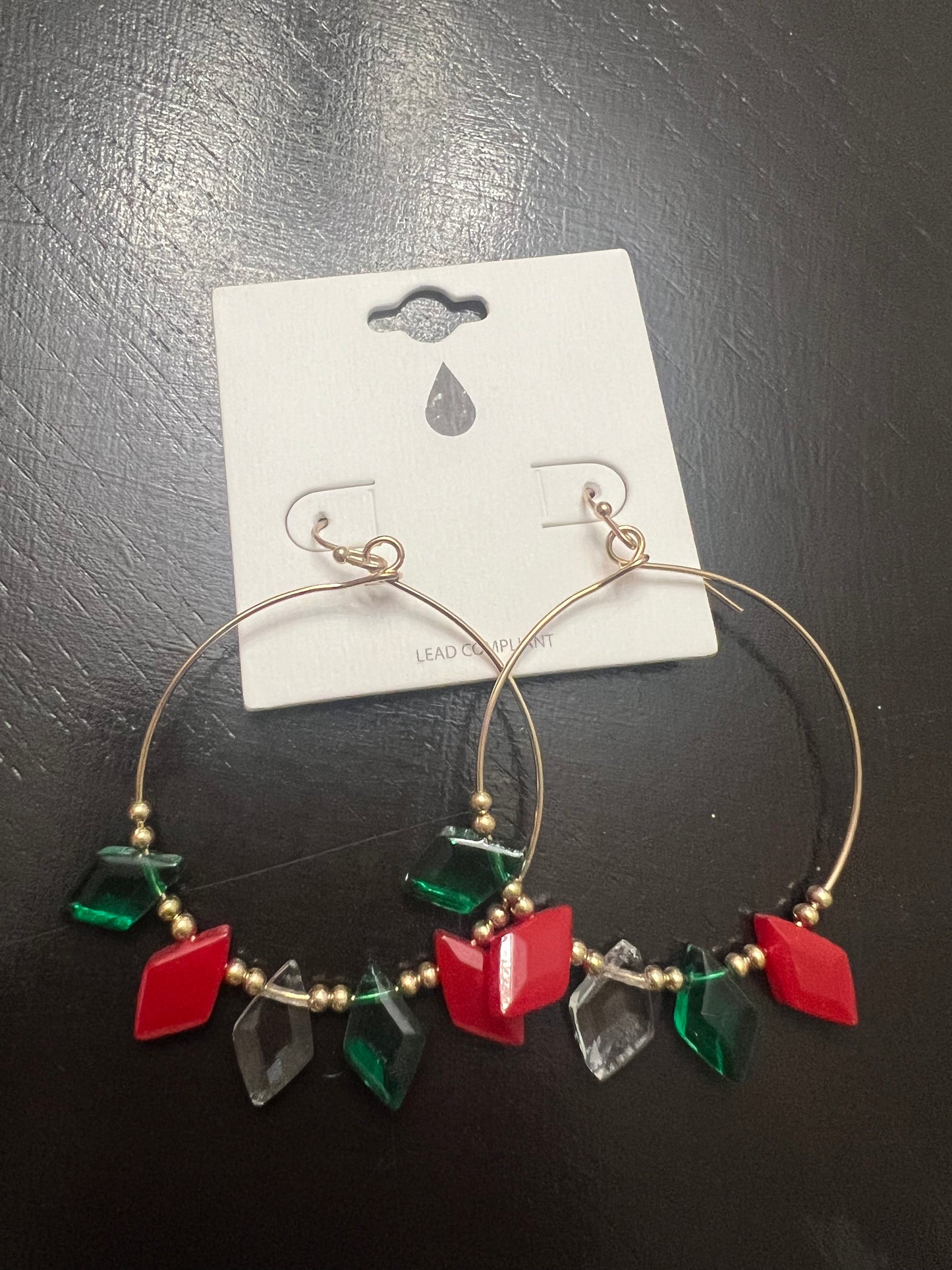 Christmas dangle earrings