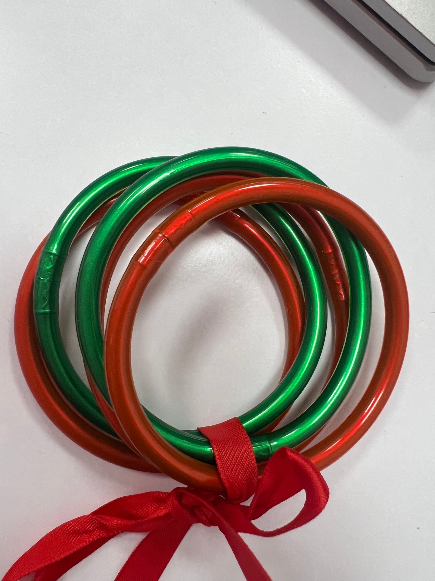 Christmas tube bracelets